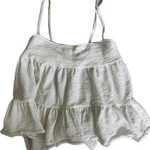 Urban Outfitters Cream Ruffled Camisole